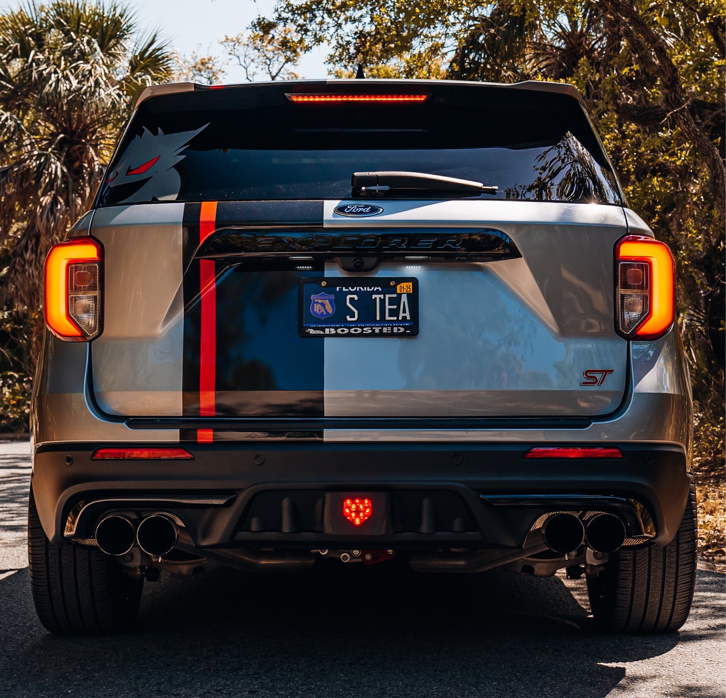 Ford Explorer ST Hitch Cover with Running LED