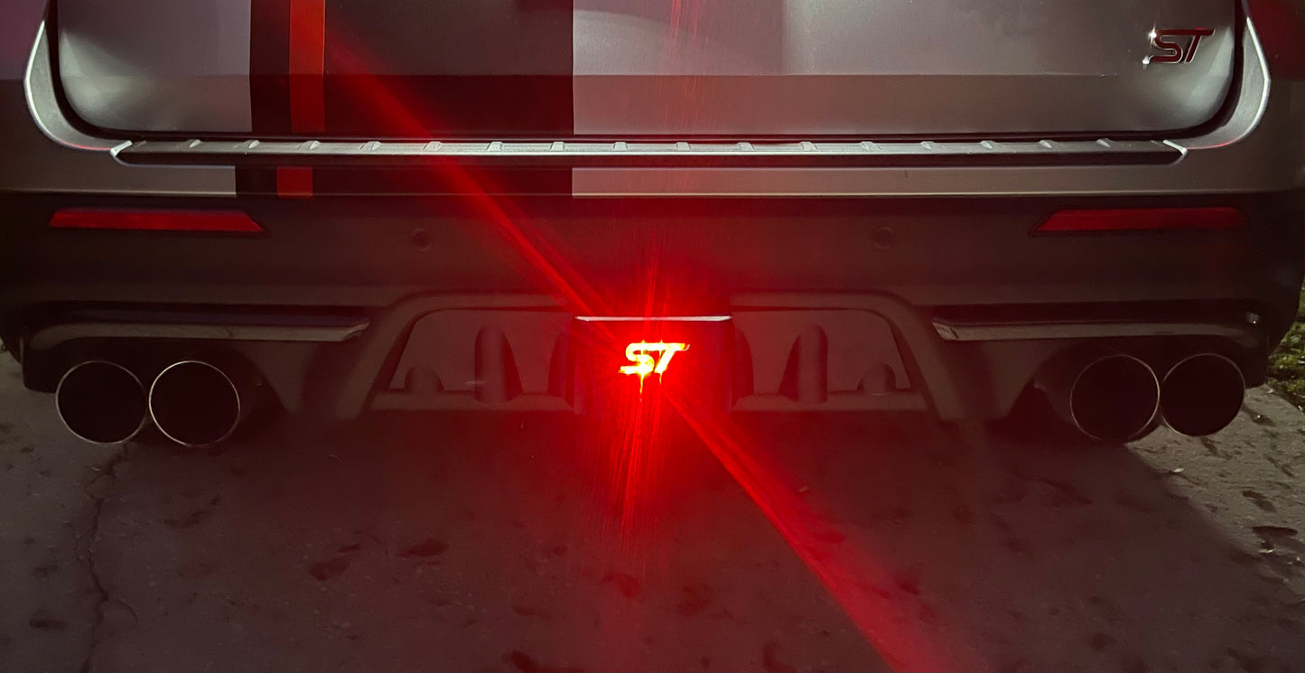 Ford Explorer ST Hitch Cover with Running LED ST Logo Cutout Style
